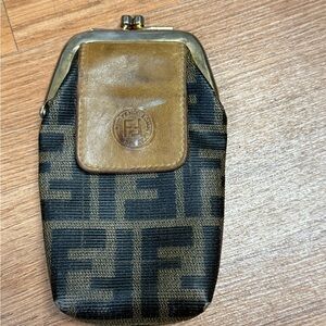 Vintage Fendi Zucca FF Cigarette Case | Brown Monogram Canvas | Rare 90’s